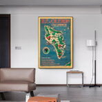 affiche vintage ile d'oleron
