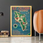 affiche vintage ile d'oleron