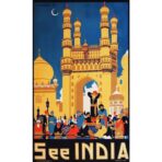 affiche vintage inde