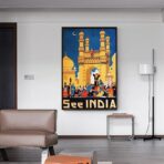 affiche vintage inde