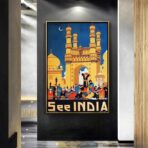 affiche vintage inde
