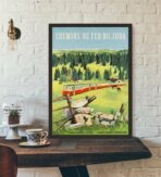 affiche vintage jura