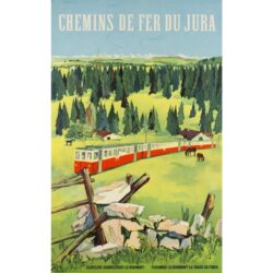 affiche vintage jura