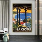 affiche vintage la ciotat