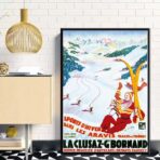 affiche vintage la cluzaz
