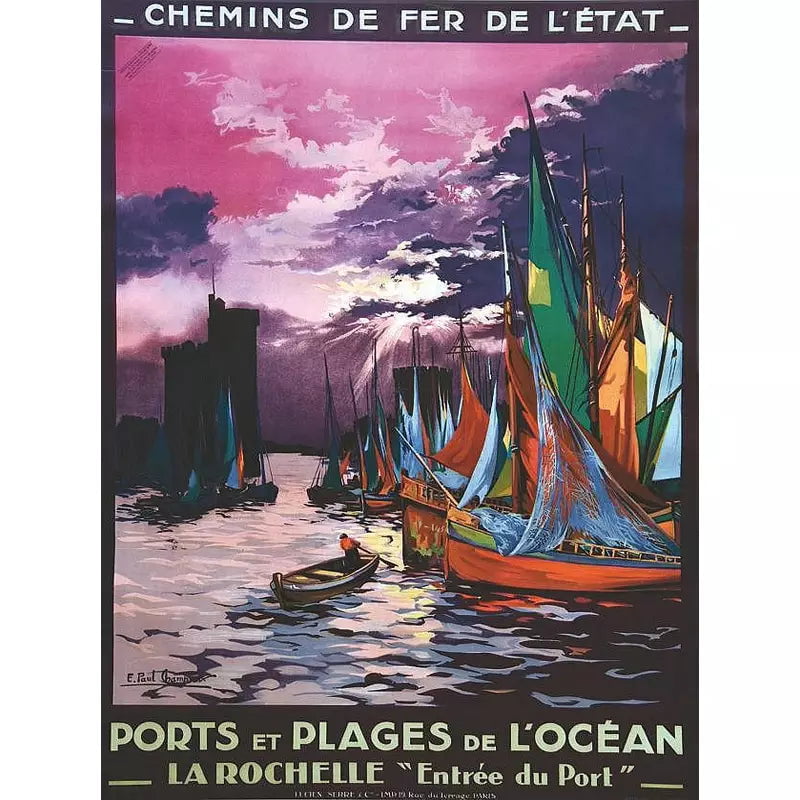 vintage poster la rochelle vintage poster la rochelle
