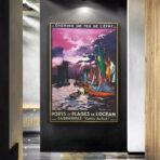 affiche vintage la rochelle