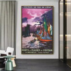 affiche vintage la rochelle