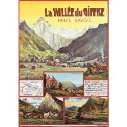 vintage poster the vallee du giffre