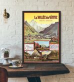 affiche vintage la vallée du giffre