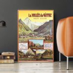 affiche vintage la vallée du giffre