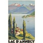vintage poster lac dannecy