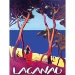 poster lacanau vintage