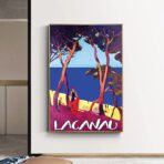 affiche vintage lacanau
