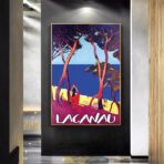 affiche vintage lacanau