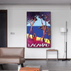 affiche vintage lacanau