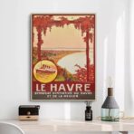 affiche vintage le havre