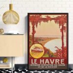 affiche vintage le havre