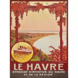 vintage poster le havre