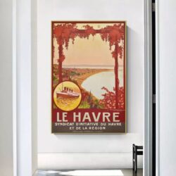 affiche vintage le havre