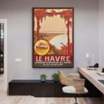 affiche vintage le havre