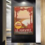 affiche vintage le havre