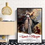 affiche vintage le seigneur des anneaux