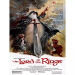 affiche vintage le seigneur des anneaux