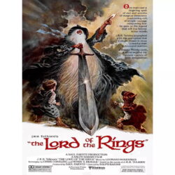 affiche vintage le seigneur des anneaux