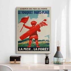 affiche vintage le touquet