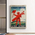 affiche vintage le touquet