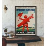 affiche vintage le touquet