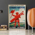 affiche vintage le touquet