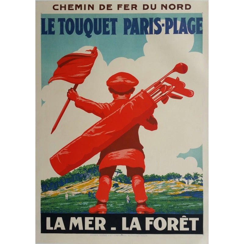vintage poster le touquet vintage poster le touquet