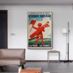 affiche vintage le touquet
