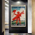 affiche vintage le touquet