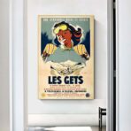 affiche vintage les gets