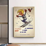 affiche vintage les menuires