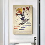 affiche vintage les menuires
