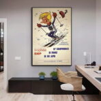 affiche vintage les menuires