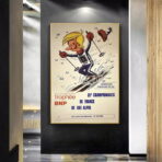 affiche vintage les menuires