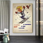 affiche vintage les menuires