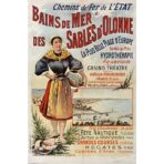 vintage poster les sables dolonne