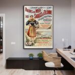 affiche vintage les sables d'olonne