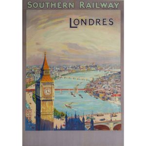 affiche vintage londres