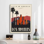 affiche vintage los angeles