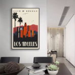 affiche vintage los angeles