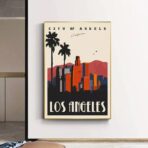 affiche vintage los angeles