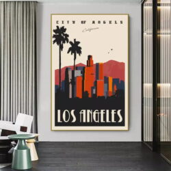 affiche vintage los angeles