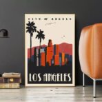 affiche vintage los angeles